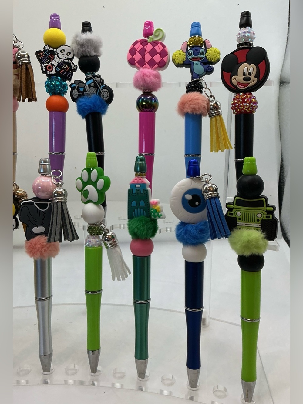 10 KIDS PENS-BEADED HANDMADE RANDOM BUT SUGGESTED - Picture 12 of 13